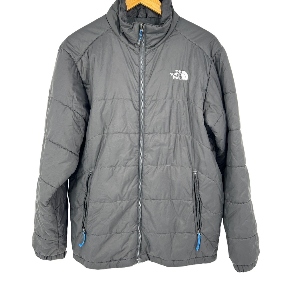 The North Face Mens Quilted Puffer Jacket Full Zip Insulated Large